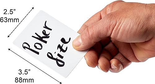 Miniatura 2 de Naipes en blanco más de 200 acabado mate y tamaño de póquer