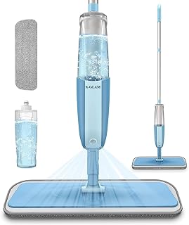 X-GLAM Spray Mop with Refillable Water Tank, 360° Rotating Flat Mop with Microfiber Pad for Tiles, Marble, Wooden Floor Price In India