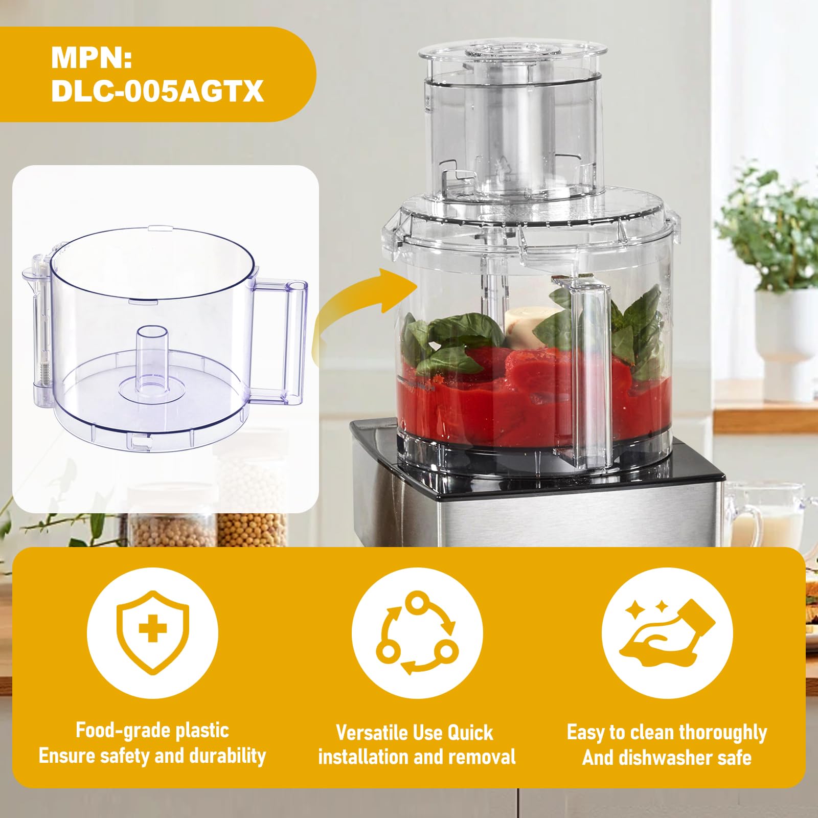 Amazon.com: DLC-005AGTXT1 Replacement 14-Cup Food Processor Work