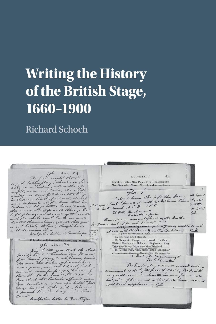 Writing the History of the British Stage: 1660–1900
