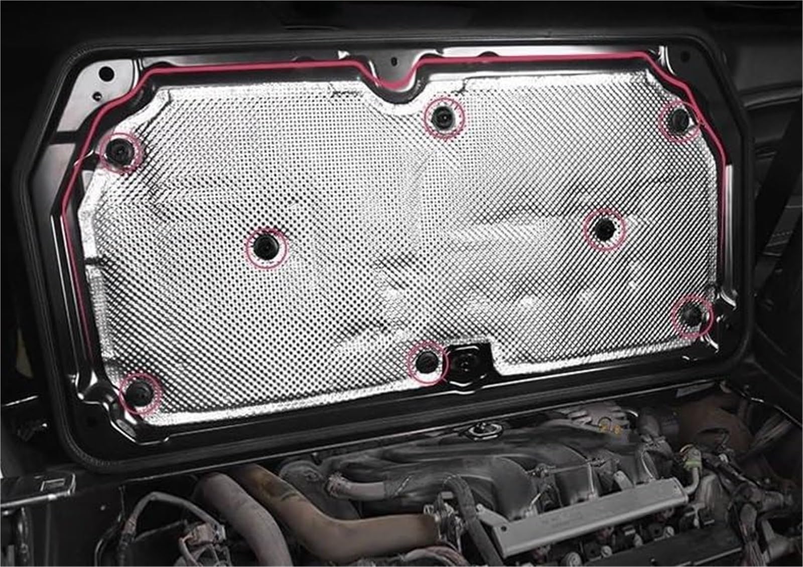 dla Smart, Forfour 453 4 Drzwi Samochód Przednia Maska Silnika Izolacja Termiczna I Akustyczna Wacik Bawełniany Podkładka osłony termicznej komory silnika