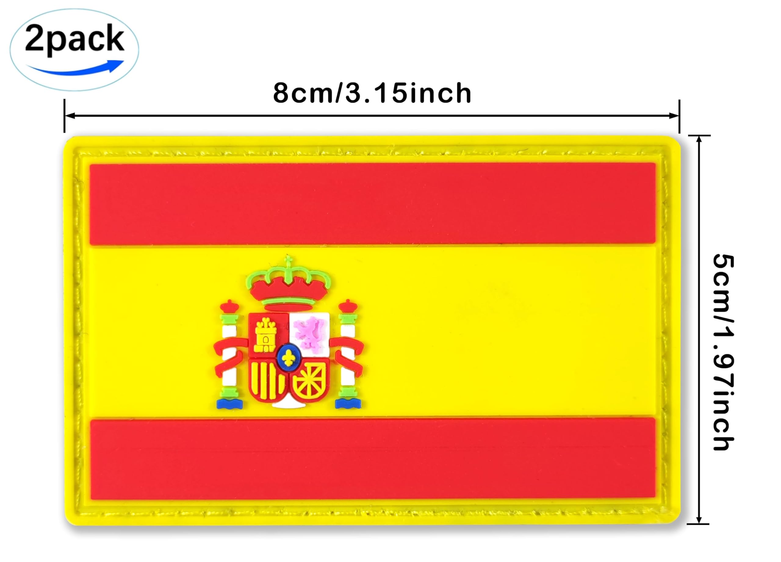 Ikurriña Basque Flag Patch - Embroidered Spanish Flag With Velcro® Brand Fastener 7 thumbnail image