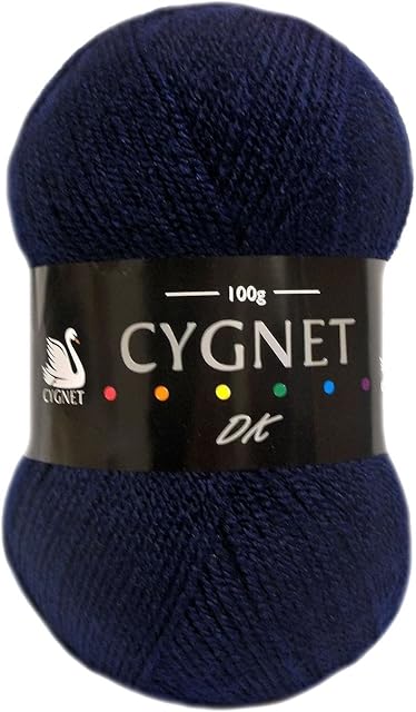 Cygnet DK Double Knitting Acrylic Yarn / Wool 100g - 148 NAVY