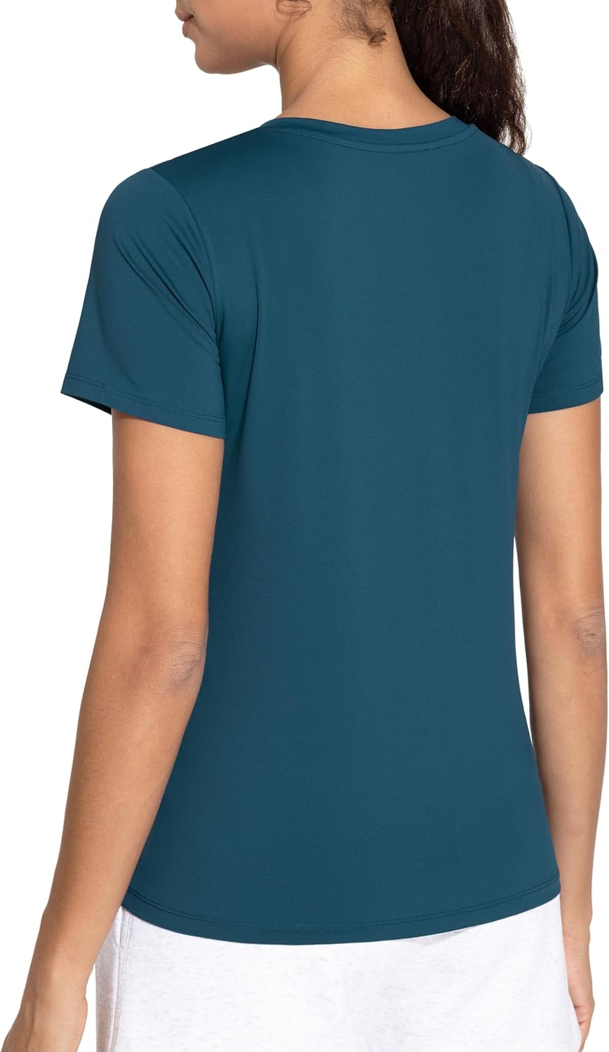 THE GYM PEOPLE Women's V-Neck Workout Shirts Short Sleeve Breathable Basic Yoga Athletic T-Shirts - Image 7