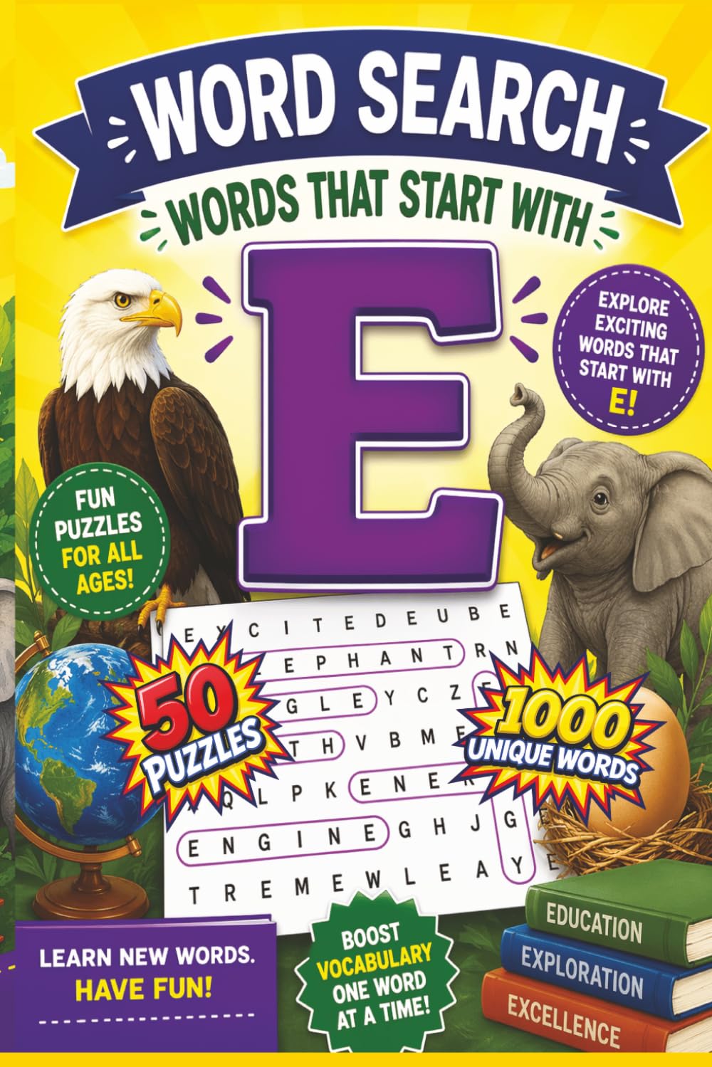 Word Search Words That Start With "E": A Fun and Challenging Collection of E Word Puzzles for All Ages