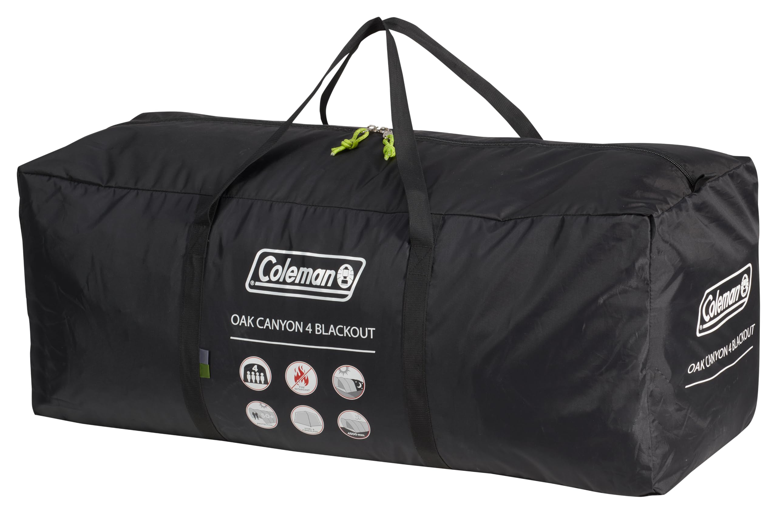Coleman Oak Canyon - Tienda de campaña para 4 personas, túnel familiar para 4 personas con 2 dormitorios y sala de estar especiales oscurecidos, tienda de campaña para 4 personas, impermeable de 4500