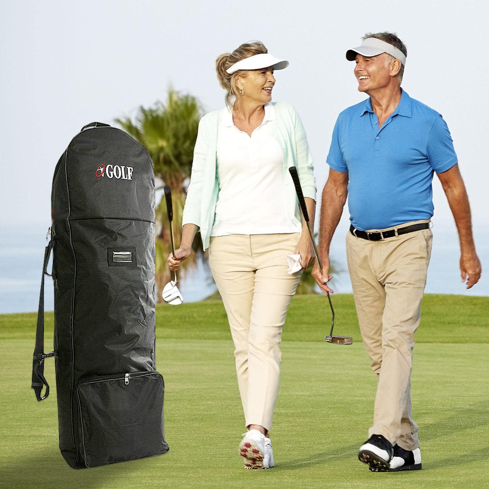 Sac De Voyage De Golf - Sac De Voyage pour Club De Golf - Housse De Voyage Golf - Protection Sac De Golf Voyage | Poids 1,35 Kg, 130x36x25cm, pour Les Compagnies Aériennes, Accessoires