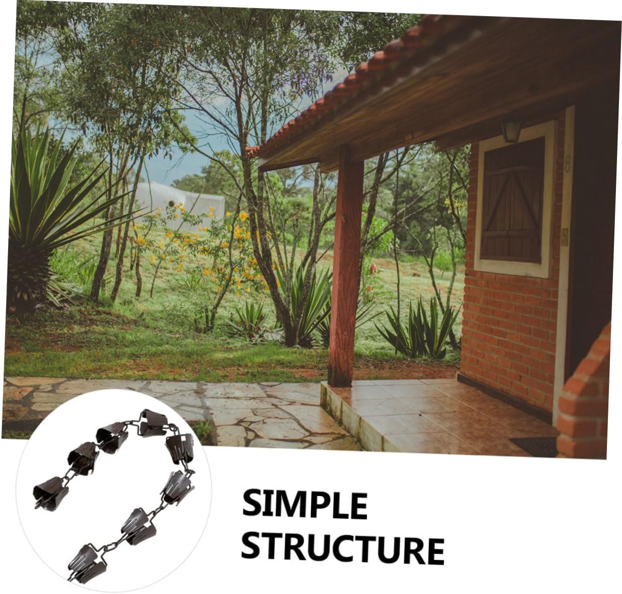 1m Connectable Detachable Rain Chain for Gutter Beautiful Unique Decor