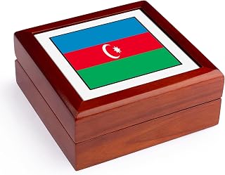 3dRose Photo Of Azerbaijan Flag Button, Jewelry Box jb-80906-1