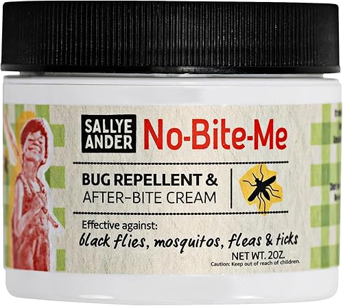 SALLYEANDER No-Bite-Me Crema repelente de insectos natural y antipicazón segura para niños y bebés repele los mosquitos moscas negras pulgas y