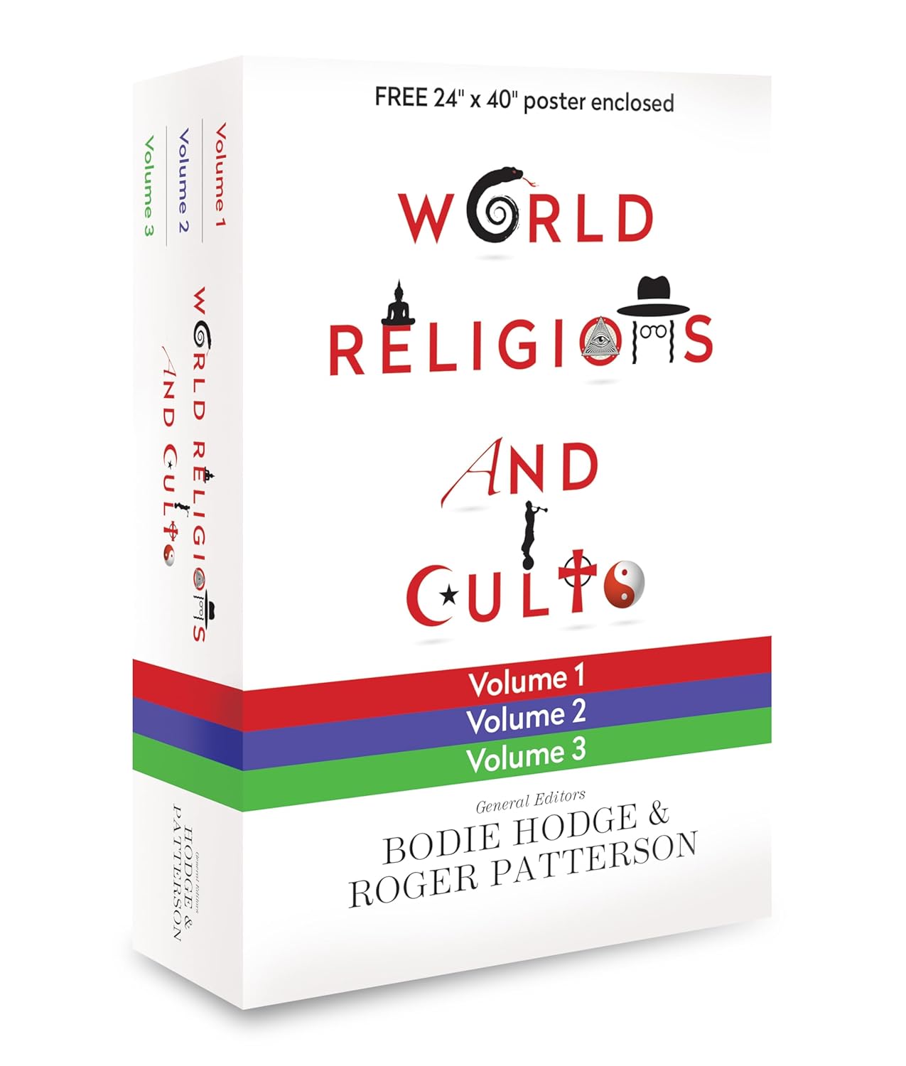 World Religions and Cults Box Set by Bodie Hodge: 3-Volume Christian Guide to Truth, Evangelism & Free Poster