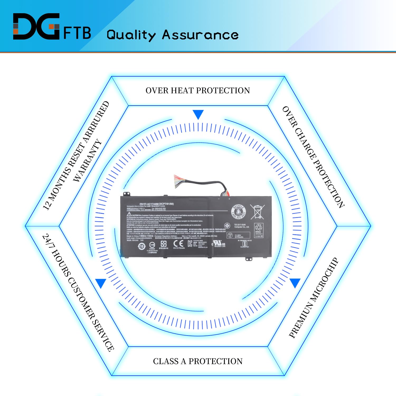 Amazon.com: AC17A8M Battery Replacement for Acer Spin 3 SP314-52