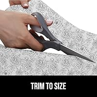 Vista 8 de GORILLA GRIP DripGuard Shelf Liner, Non Adhesive Drawer and Kitchen Cabinet Protector, Slip Resistant BPA Free Smooth Surface Plastic Liners for