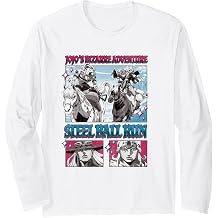 Steel Ball Run Johnny and Gyro Comic Book Panels Anime Long Sleeve T-Shirt