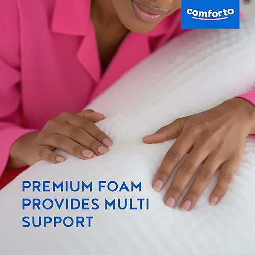 Miniatura 8 de Almohada cervical ortopédica  Almohada cervical de espuma viscoelástica para dormir  Almohada ergonómica de contorno para aliviar el dolor de cuello