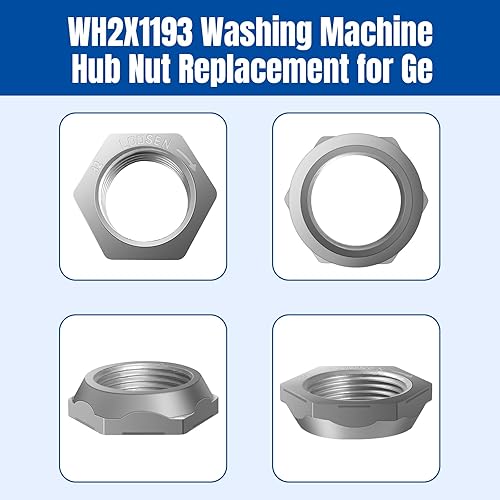 Miniatura 5 de WH2X1193 Reemplazo de tuerca de cubo de lavadora para tuerca de bañera Ge 279131 AH271505 EA271505 PS271505 WH02X1193 AP2045284 EAP271505 (1.5