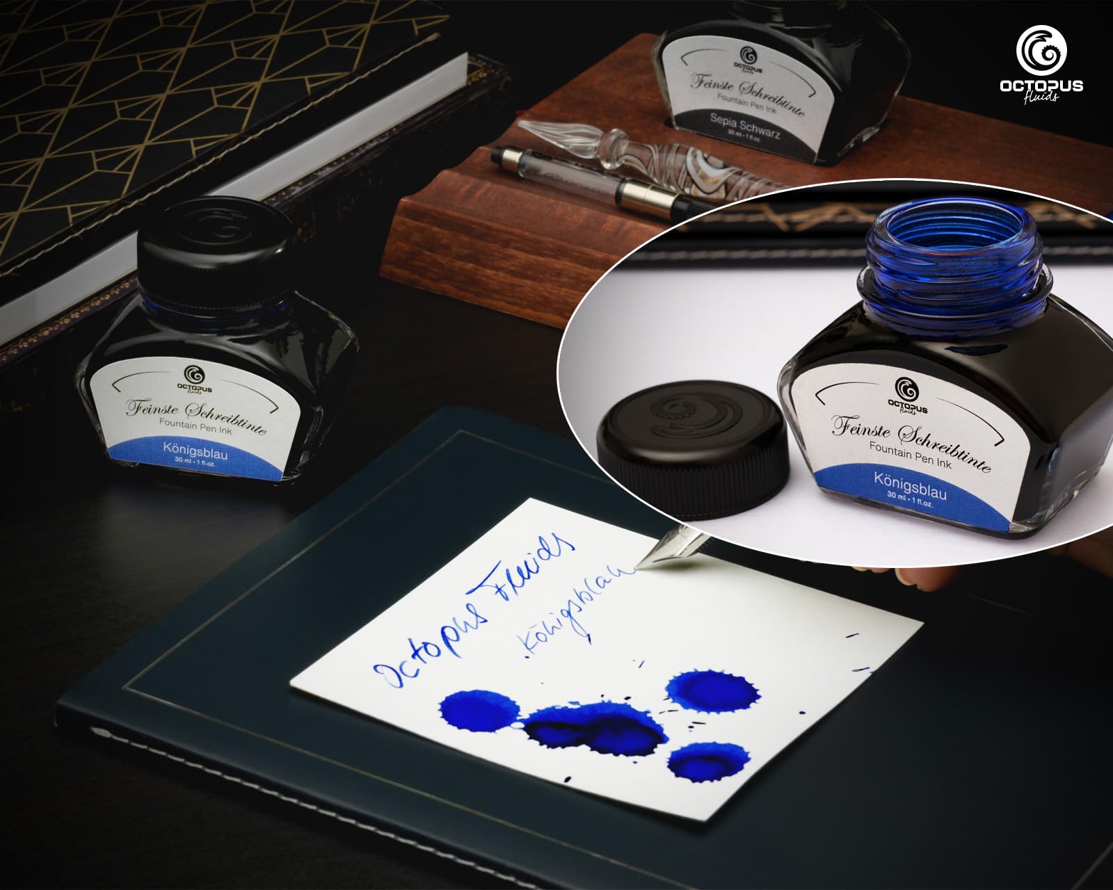 Kaweco Student Füllhalter mit 30 ml Füllhaltertinte, Konverter und Metalletui