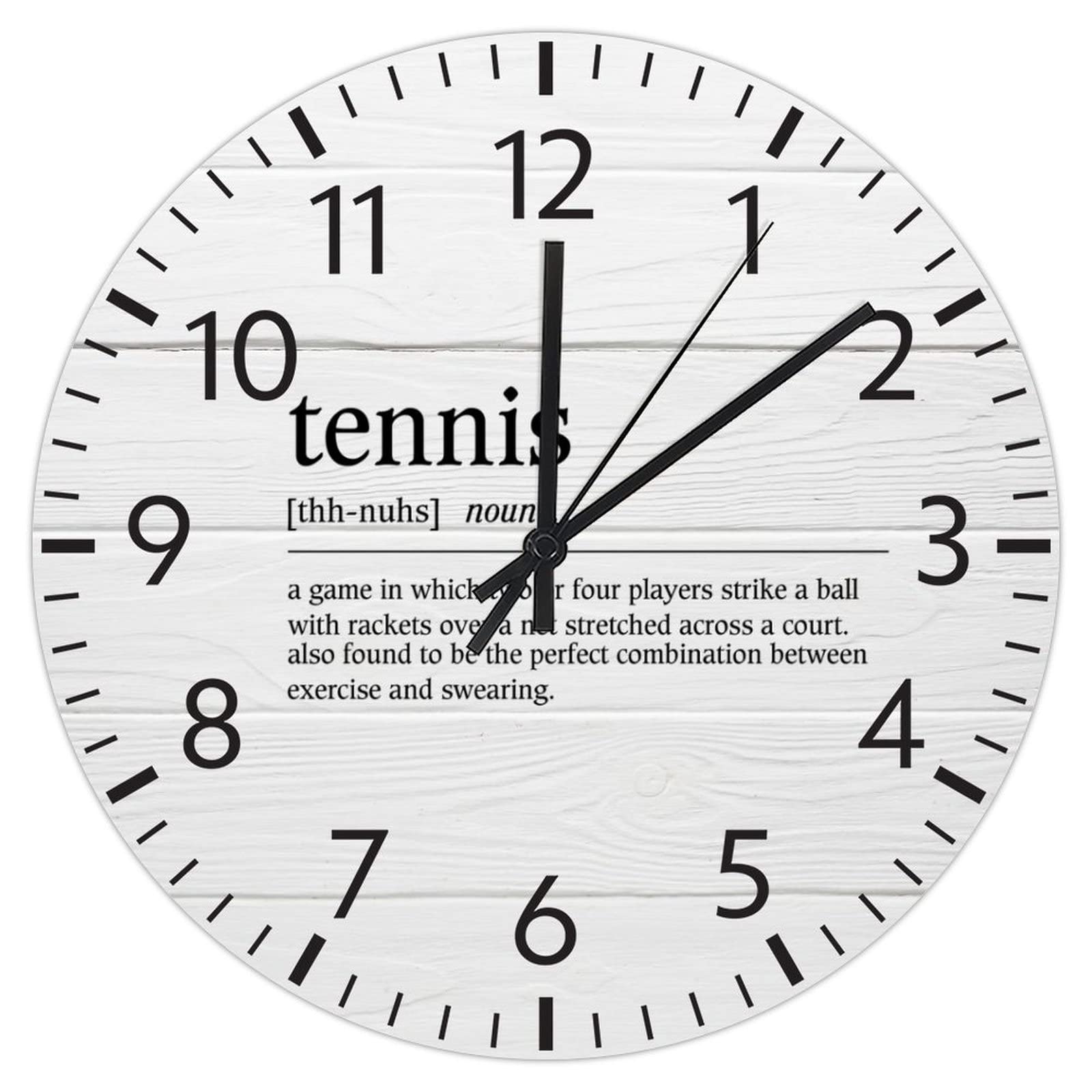 Horloge murale PVC lisible pour habiller un mur vide de bureau ou salon