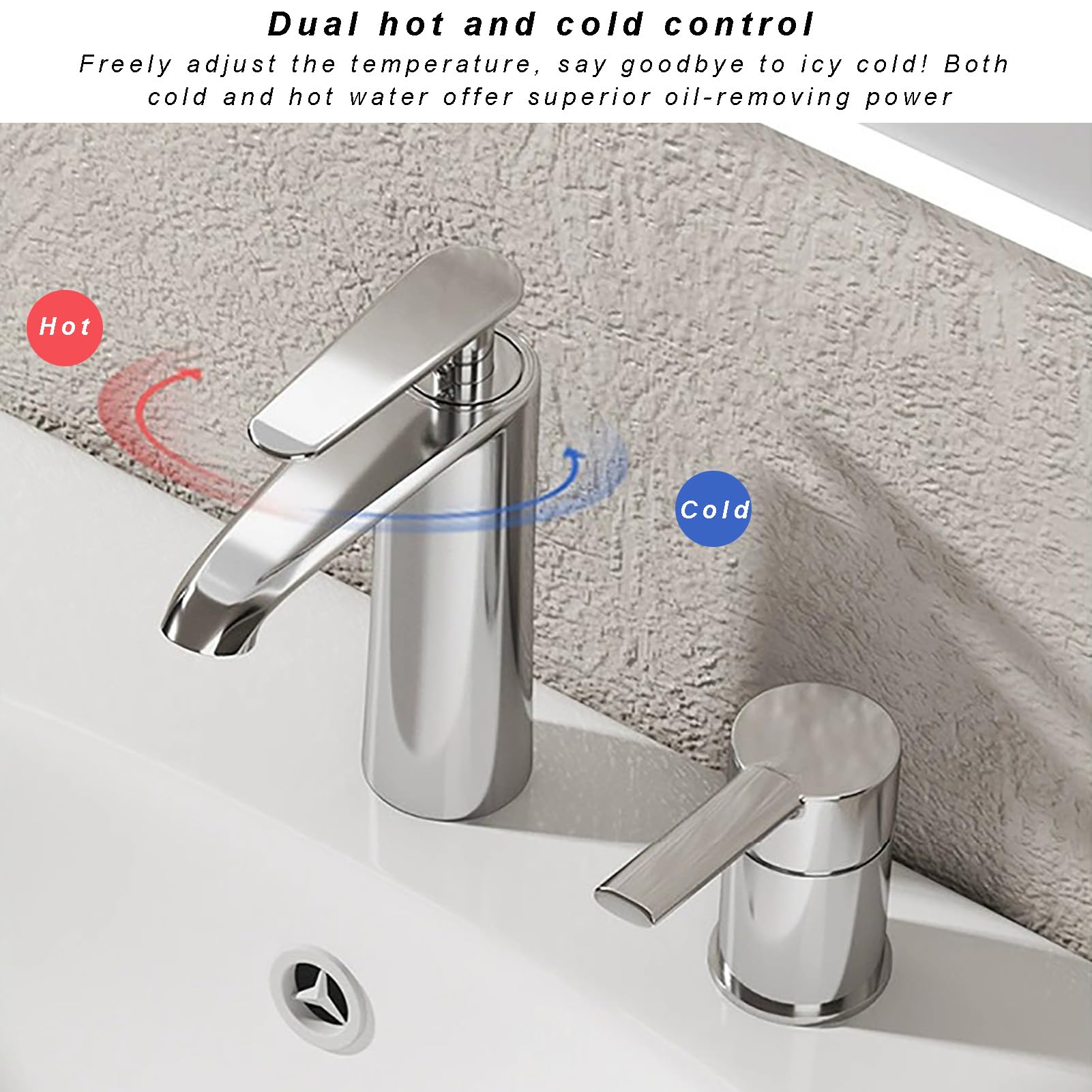 Lavabo in ceramica, lavabo Wudu autoportante con doppi rubinetti e pediluvio per lavare le mani e il viso