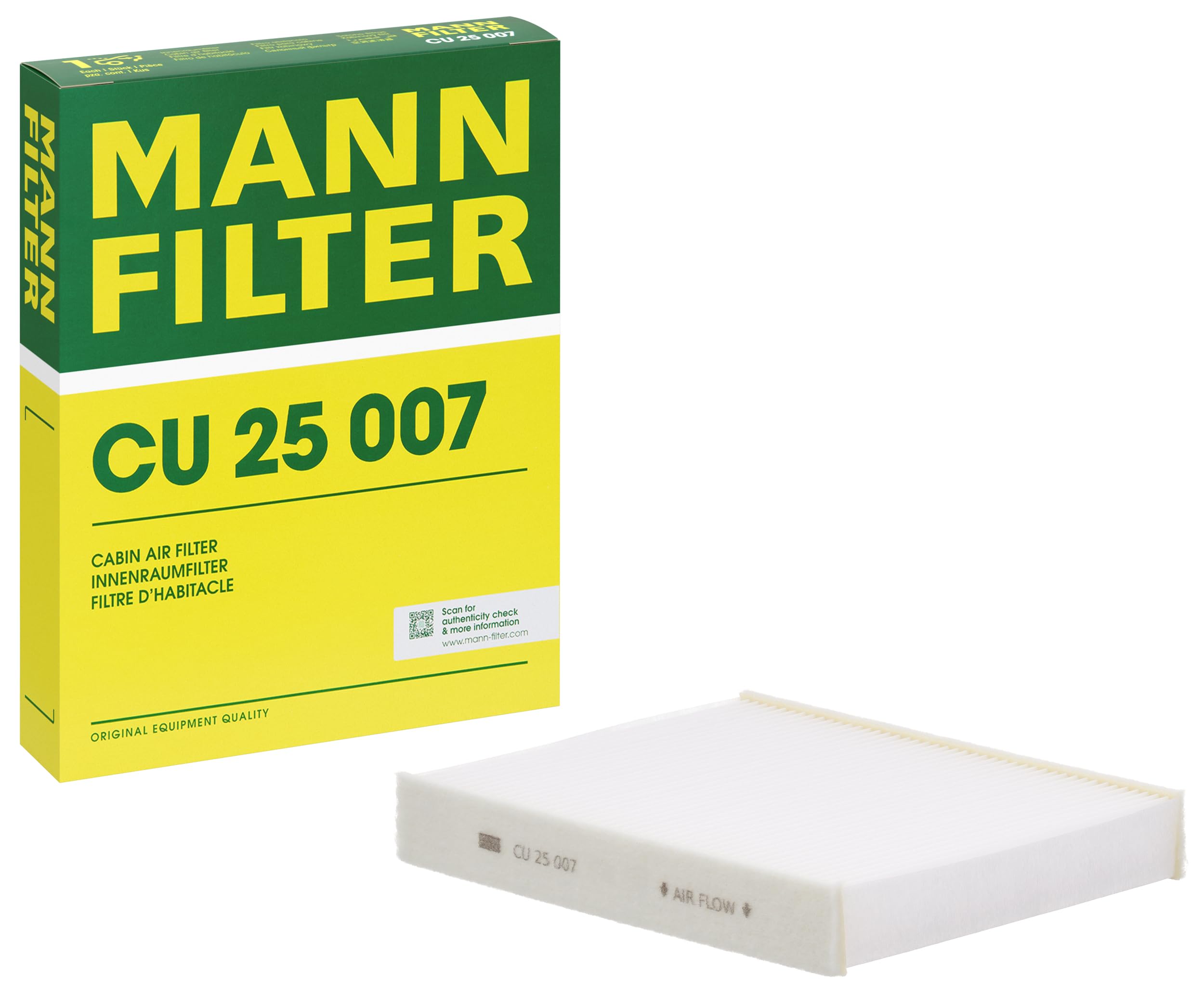 Pollen / Cabin Filter CU25007 Mann 5128504 31369456 31404959 Quality Guaranteed
