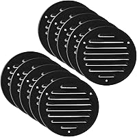 Vista 41 de Vent Systems – 3.35 x 9.84 pulgadas (interior) rejilla de ventilación de aire rectangular de metal blanco para alero, cubierta de rejilla, deflector