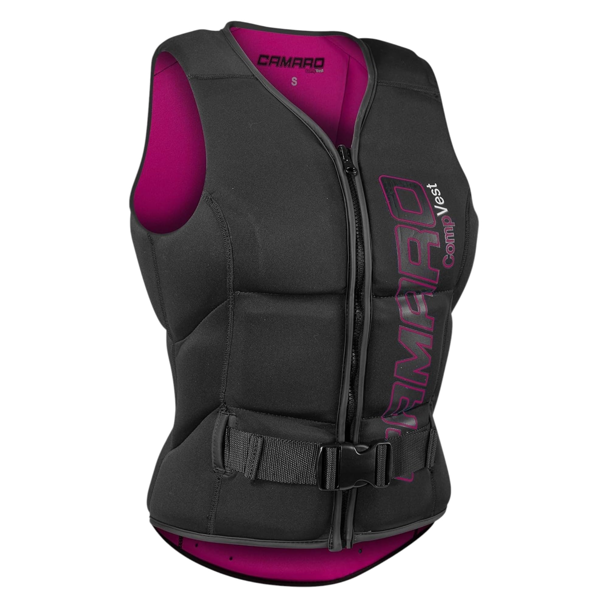 Camaro Comp Slasher - Chaleco de neopreno para mujer (protección contra impactos), color negro y morado