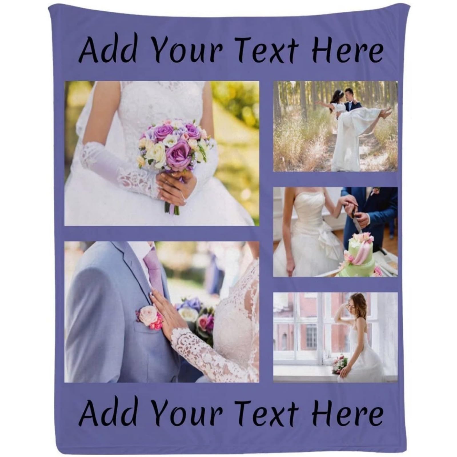 Couverture personnalisée photo REEG 180x200cm plaid musique
