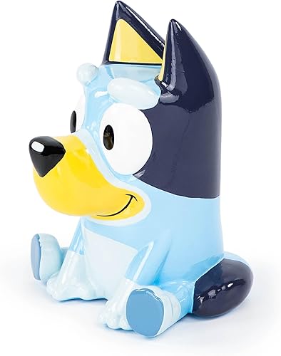 Miniatura 5 de Bluey - Alcancía de cerámica, decoración de habitación infantil y banco de monedas, recurso de aprendizaje para niños