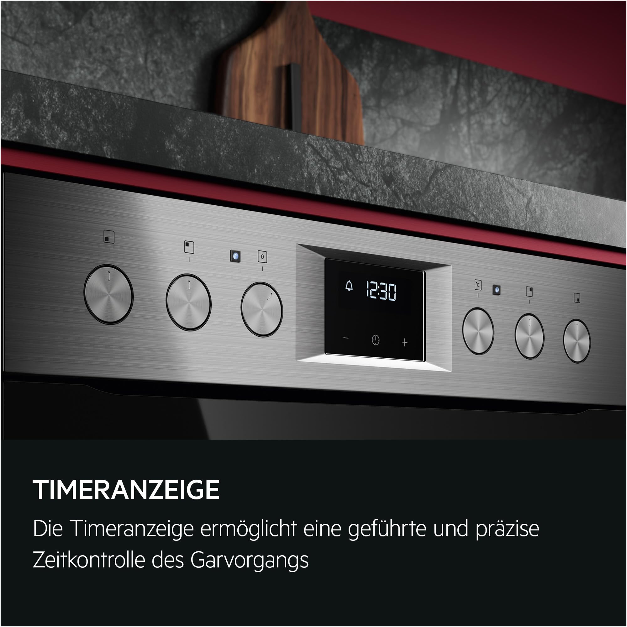 AEG Einbauherd-Set AMZ110HSM, bestehend aus Herd OU5AE20SM Serie 5 mit Ringheißluft: gleichmäßige Garergebnisse auf 3 Ebenen & strahlenbeheiztem Kochfeld TA64RAS6XB 60cm: Bräter- und Zweikreiskochzone