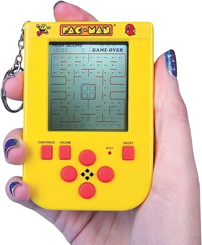 Miniatura 3 de Fizz Creations Juego de llaveros PAC-Man. Incluye pantalla LCD, controles 4 direccionales y 4 modos de juego con juego y sonidos originales de