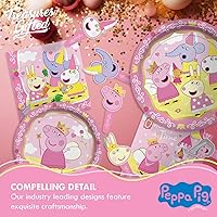 Vista 5 de Treasures Gifted Decoraciones de cumpleaños de princesa Peppa Pig con licencia oficial – 24 piezas de peppa pig cupcakes Toppers & Wrappers