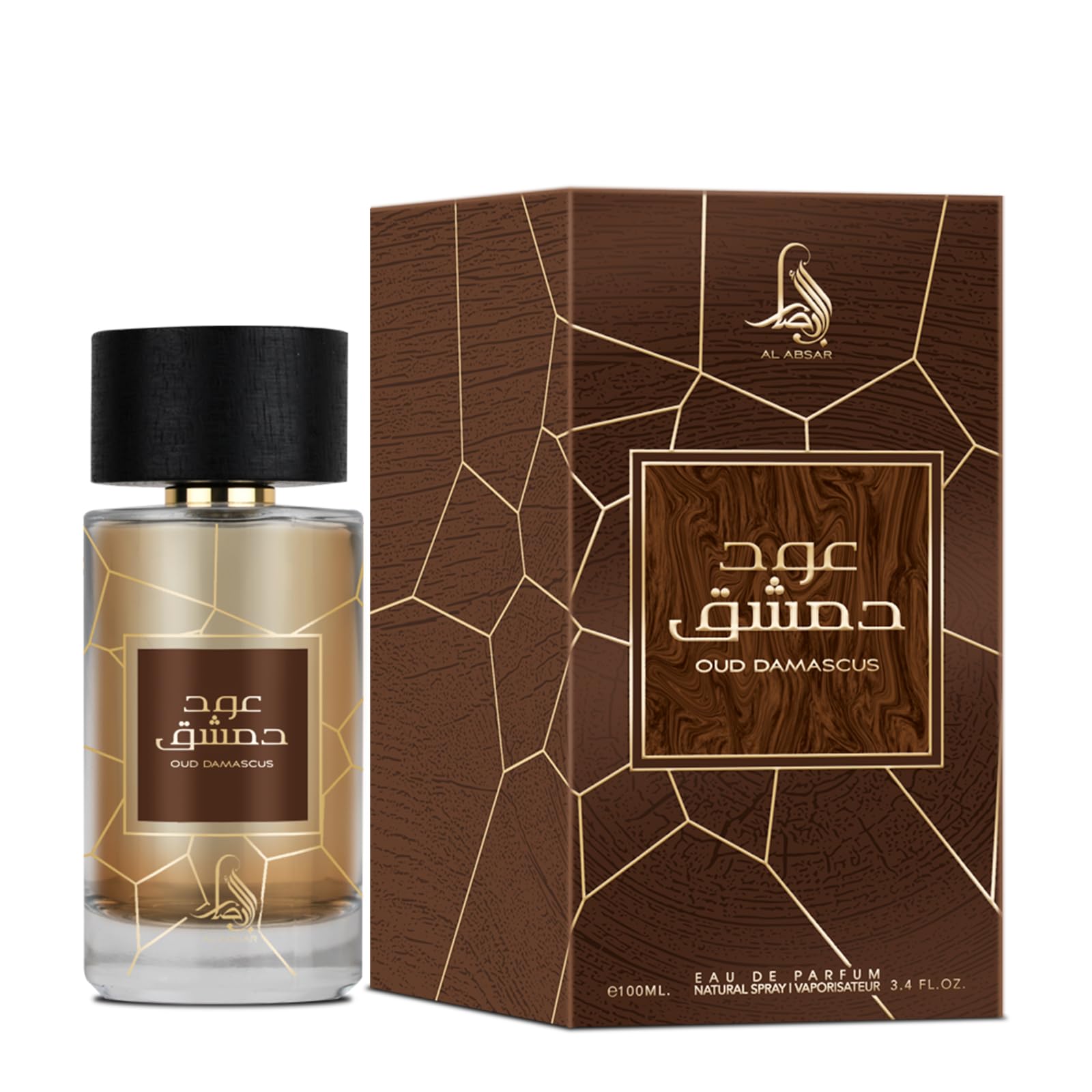 Oud Damascus Perfume 100ML - EDP - Oriental Fragrance for Men and Women with Premium Oud and Middle Eastern Aroma