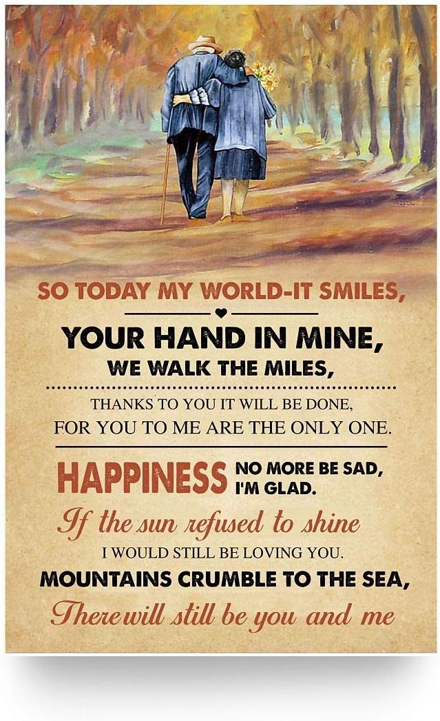 Robina Fancy True Love If The Sun Refused to Shine I Would Still Be Loving You Poster Gift for Men Women, On Birthday Xmas, Art Print Size 12"x18" 16"x24" 24"x36"