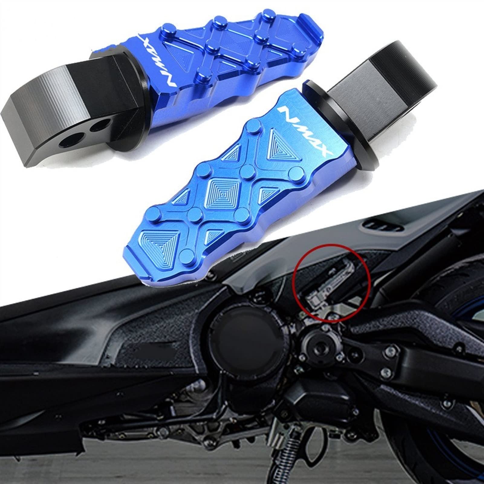 T-MAX 560 Motorcycle Rear Foot Pegs Footrest For Yamaha
