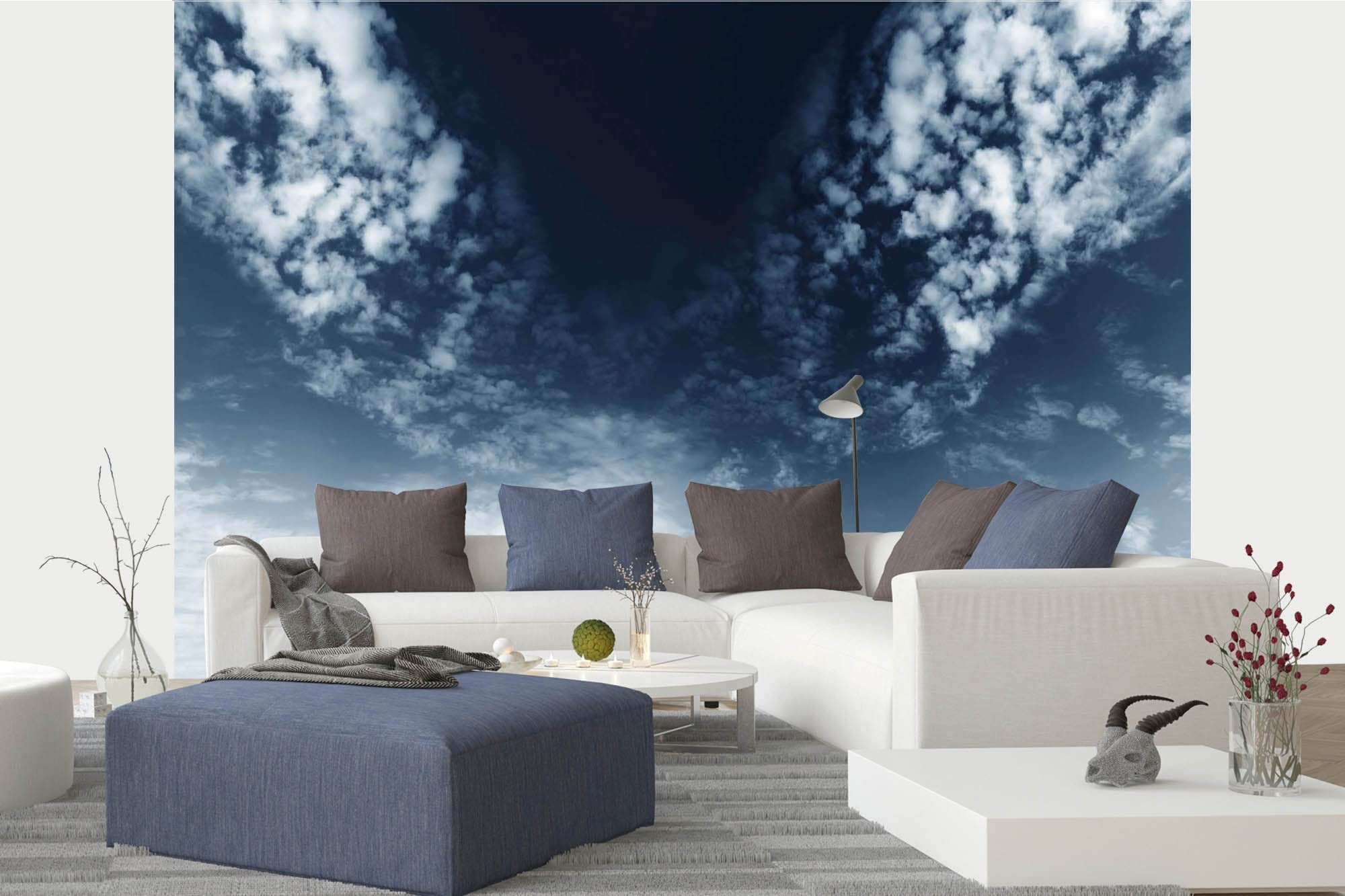 DIMEX LINE Non-Woven Photo Wallpaper Dramatic Storm 375 x 250 cm - Non-Woven Wallpaper, Wall Mural, Wall Art - Wallpaper for Living Room, Bedroom, Office, Kitchen