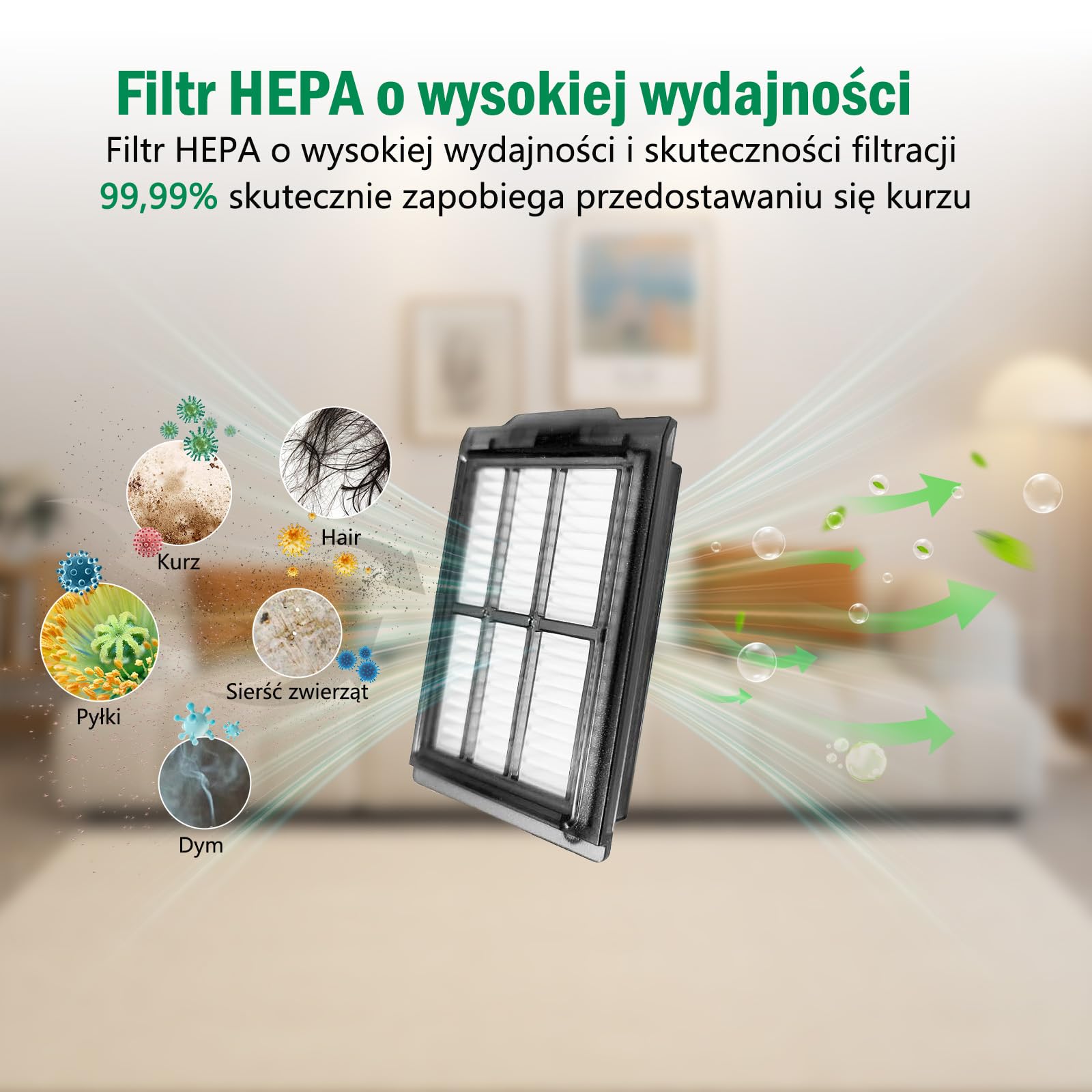 Zestaw 22 akcesoriów do robota odkurzającego iRobot Roomba Plus 405/505/507 Combo części zamienne, 1 szczotka główna, 6 worków do kurzu, 4 szczotki boczne, 6 filtrów HEPA, 4 ściereczki do