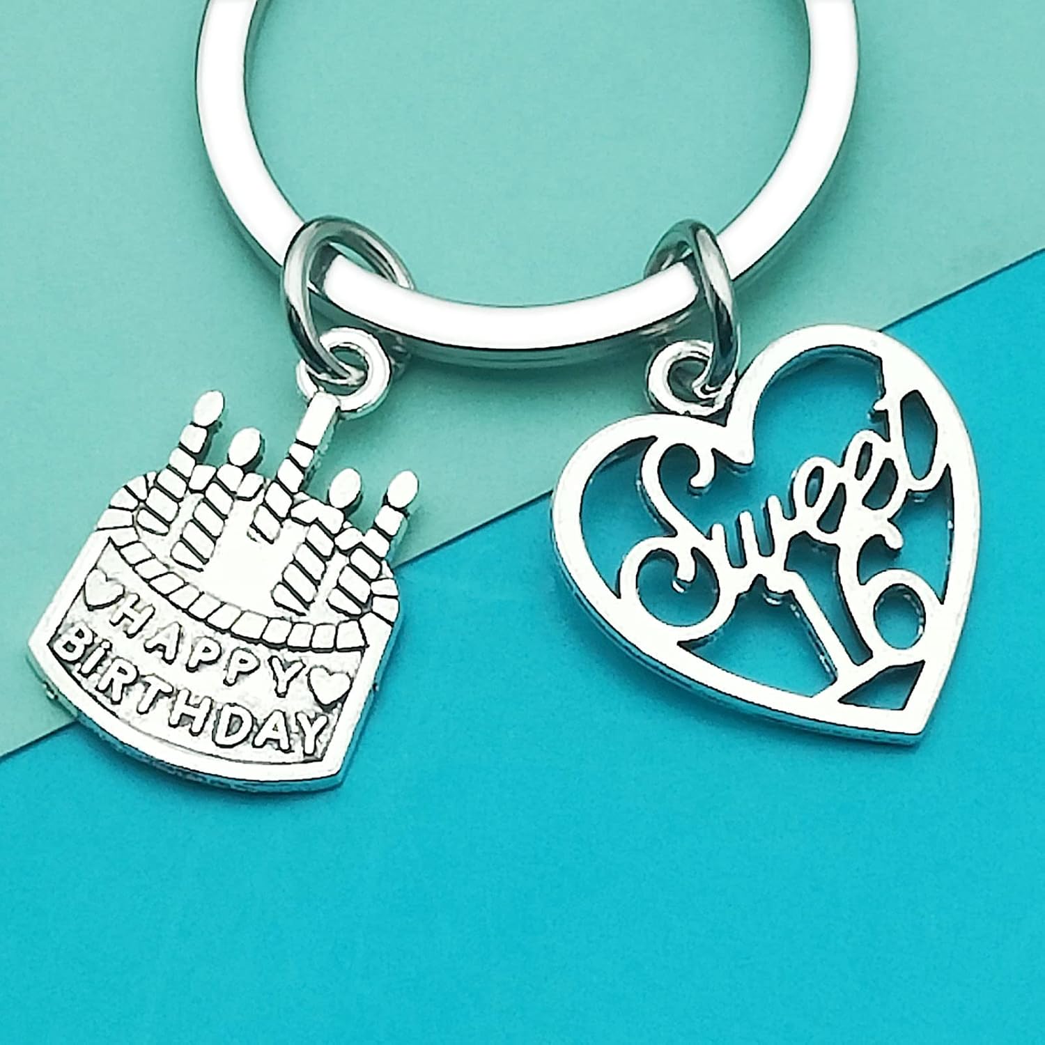 16th Birthday Gift 16th Birthday Keychain Inspirational Birthday Gift Sweet 16 Birthday Gift Encouragement Happy Birthday Jewelry Gift for Daughter Son Niece Sister Driving License Gift for New Driver - Image 4