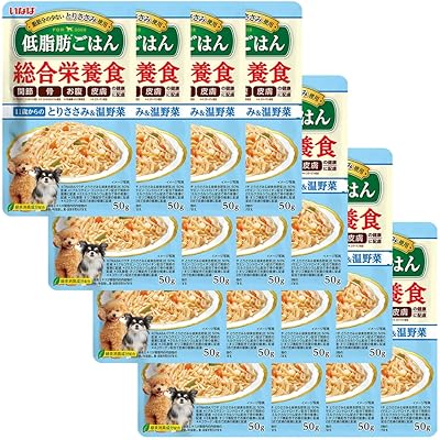 いなば 低脂肪ごはん 11歳からのとりささみ&温野菜 50g 16個セット