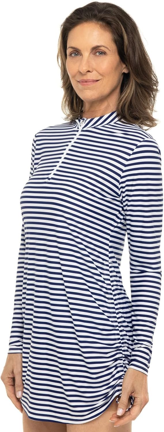 Women's Ruche Swim Top - UPF 50+ Sun Protection - Key Biscayne