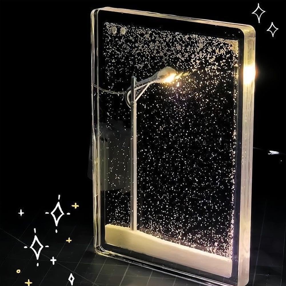 2024 New DIY Snow Scenery Night Light, Snow Night Light