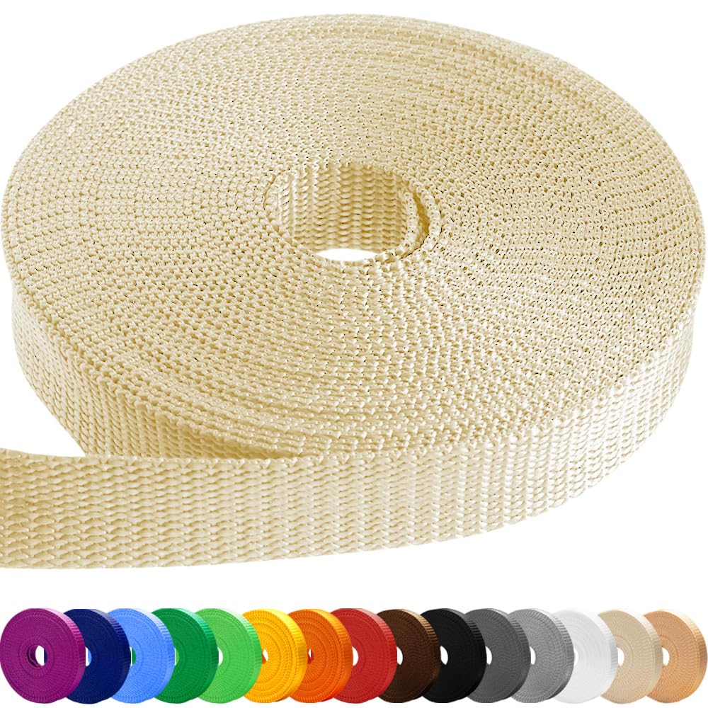 TECEUM Webbing Strap, 3/4" to 2", 10-50 Yds, Multi-Color Heavy Duty Tape