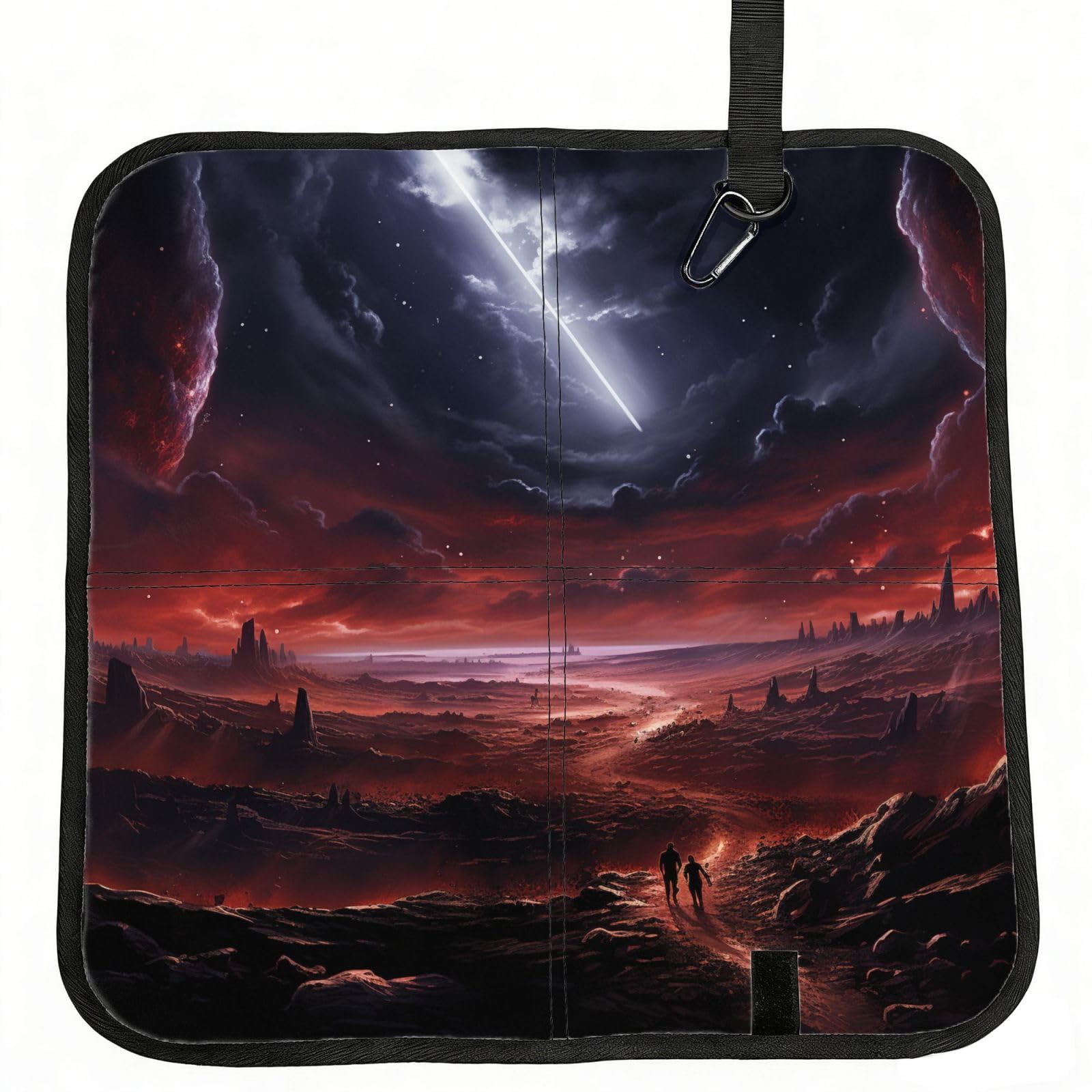 YGLHBDPBF Galaxy Starry Sky Print Camping seat cushion,Foldable Sitting Pads,Save Backpack Space for Hiking