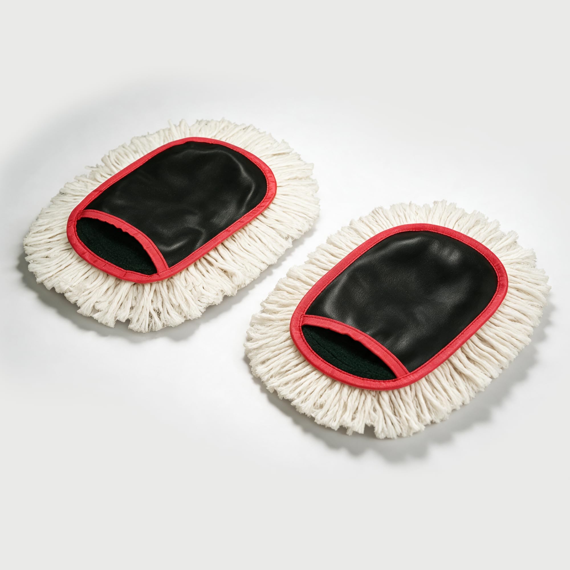 Jopasu Mini Duster for Car & Bike (Pack of 2) | Paraffin Wax-Treated Cotton Strands | Scratch-Free Dry Dust Cleaner for Car Interior, Dashboard, AC Vents & Bike | Lint-Free Reusable Water-Saving Brush