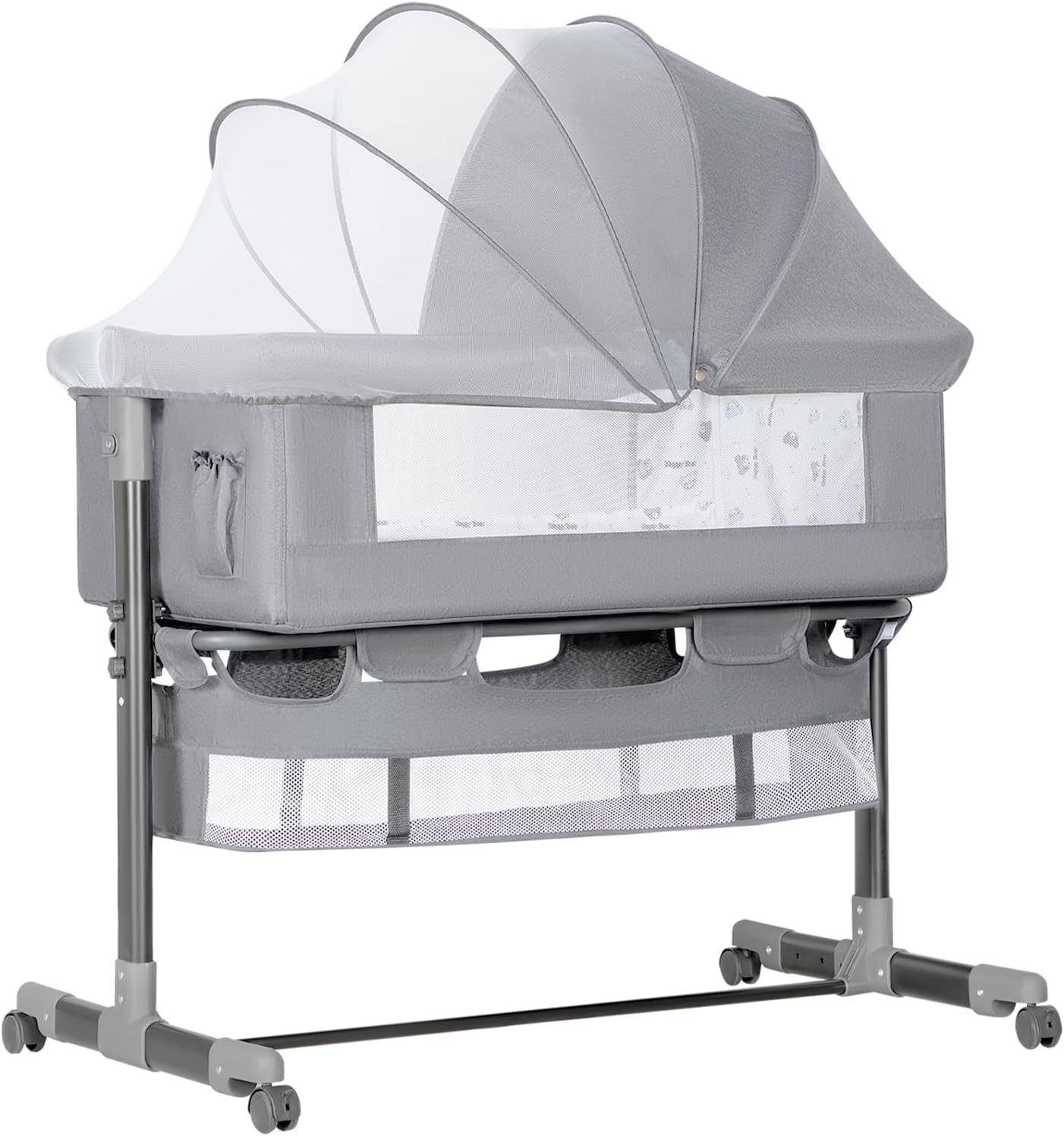 YADAQE Baby Baby Bedside Sleeper, Easy to Fold Portable Crib Side