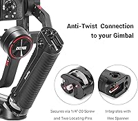 Vista 6 de SmallRig Handle Grip Handgrip for Zhiyun-Tech WEEBILL-S Gimbal with Cold Shoe Mount Built-in Wrench, Multiple Threaded Holes - BSS2636C