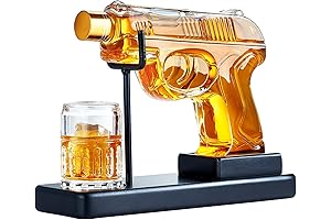 Kollea Gun Whiskey Decanter Sets for Men - The Perfect Birthday Gift or Anniversary Present