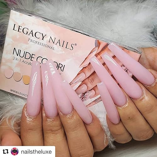 Miniatura 4 de Legacy Nails Professional Collection - Kit de polvo acrílico de 6 colores para manicura, bricolaje para extensiones de uñas acrílicas (colección