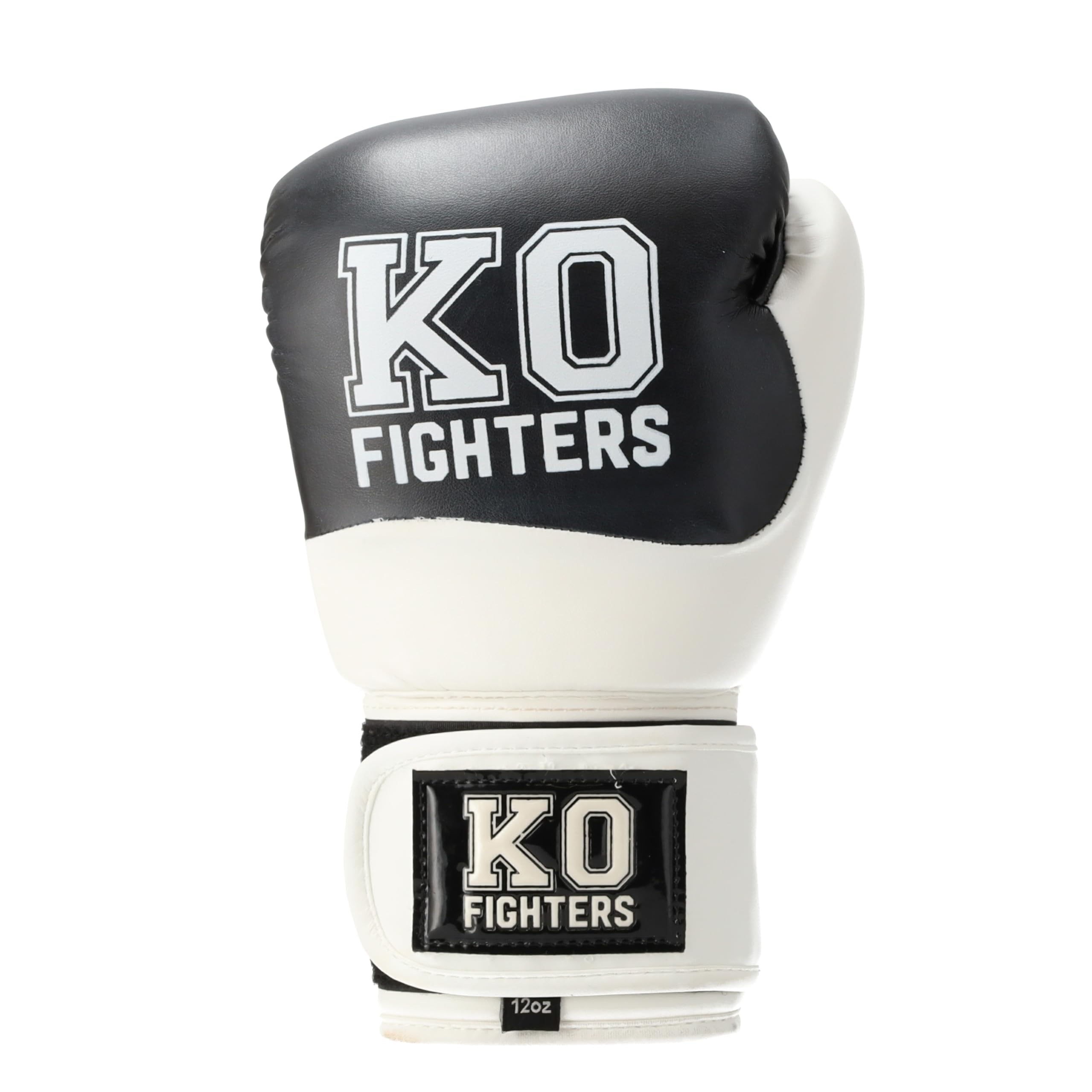 Guantoni da boxe – kickboxing, boxe e MMA – Pelle vega, chiusura in velcro – Guanti da allenamento per principianti e avanzati – Borsa per il trasporto inclusa – Nero e bianco
