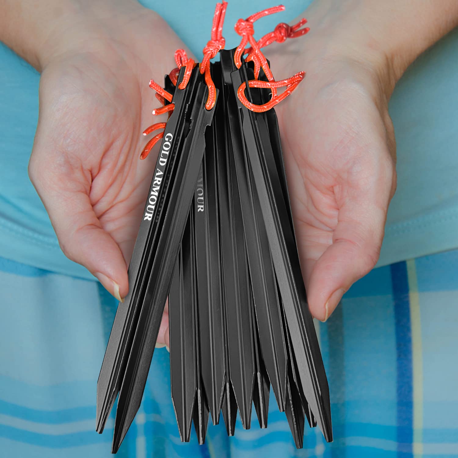 Gold Armour Tent Stakes - 12 Pack -7 Gold Armour Tent Stakes - 12 Pack -7