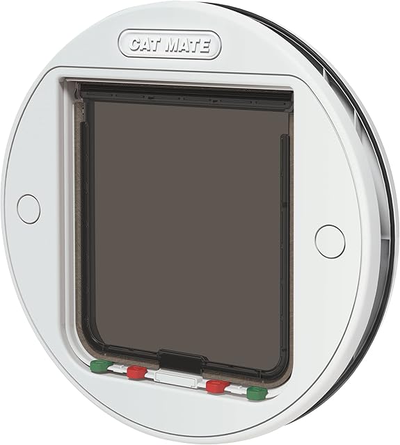 Cat Mate 4 Way Locking Glass Fitting Cat Flap (Large)